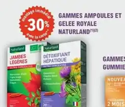 E.Leclerc Parapharmacie Gammes ampoules et gelee royale naturland offre