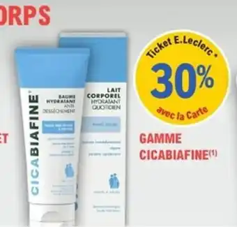 E.Leclerc Parapharmacie Gamme cicabiafine offre