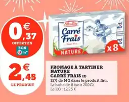 Utile CARRÉ FRAIS Fromage à tartiner nature offre