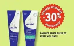 E.Leclerc Parapharmacie Gammes rouge bleue et verte akileine offre