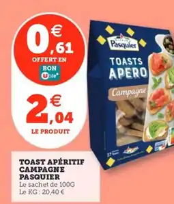 PASQUIER Toast apéritif campagne
