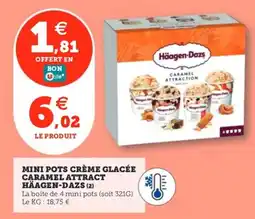 Utile HÄAGEN-DAZS Mini pots crème glacée caramel attract offre