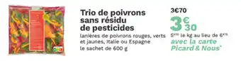 Picard Trio de poivrons sans résidu de pesticides offre