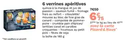 Picard 6 verrines apéritives offre