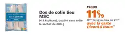 Picard Dos de colin lieu msc offre