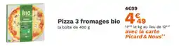 Picard Pizza 3 fromages bio offre