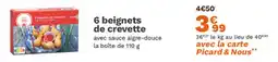 Picard 6 beignets de crevette offre
