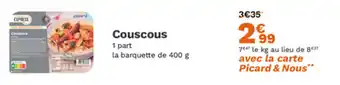 Picard Couscous offre