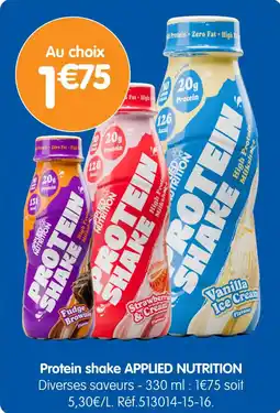 Protein shake applied nutrition
