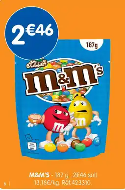 b&m M&m's offre
