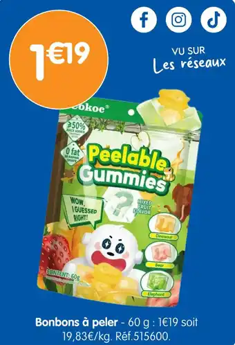 b&m Bonbons à peler offre