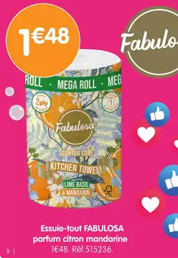 b&m Essuie-tout fabulosa parfum citron mandarine offre