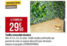 Tridôme Treillis extensible bicolore offre