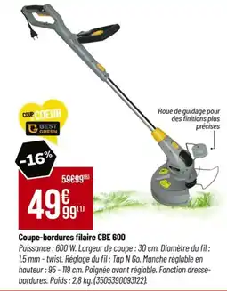 Tridôme Coupe-bordures filaire CBE 600 offre
