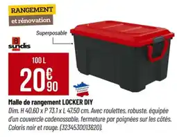 Tridôme SUNDIS Malle de rangement locker diy offre