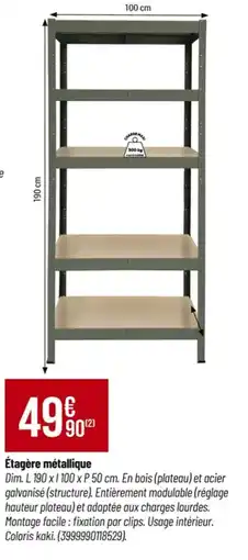 Tridôme Étagère métallique offre