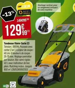 Tridôme Tondeuse filaire Série E3 offre