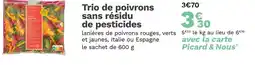 Picard picard Trio de poivrons sans résidu de pesticides offre