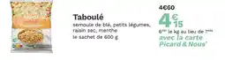 Picard Picard Taboulé offre
