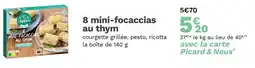 Picard Picard 8 mini-focaccias au thym offre