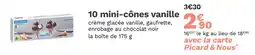 Picard picard 10 mini-cônes vanille offre