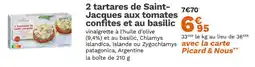 Picard Picard 2 tartares de Saint-Jacques aux tomates confites et au basilic offre