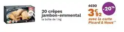 Picard picard 20 crêpes jambon-emmental offre