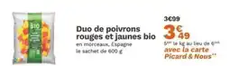 Picard picard Duo de poivrons rouges et jaunes bio offre