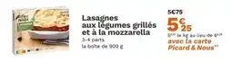 Picard Picard Lasagnes aux légumes grillés et à la mozzarella offre