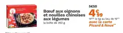 Picard picard Bœuf aux oignons et nouilles chinoises aux légumes offre