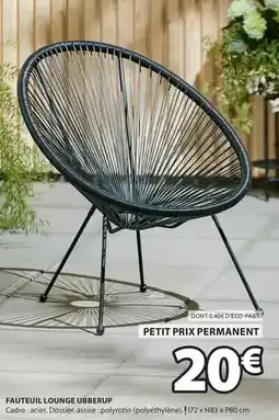 JYSK Fauteuil lounce uabbeur offre