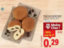 Lidl Beignet saveur chocolat noisette offre