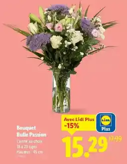 Lidl Bouquet bulle passion offre