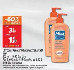 Netto Mixa - lait corps réparateur peaux extra sèches offre