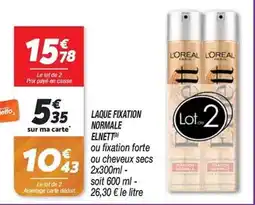 Netto L'oréal - laque fixation normale offre