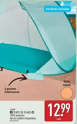 ALDI Be tente de plage offre