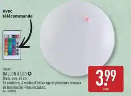 ALDI Ballon à led offre