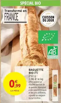 Intermarché Signal - baguette bio offre