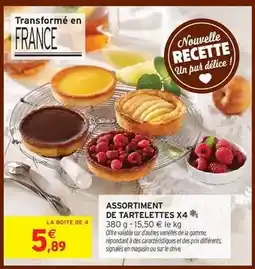 Intermarché Signal - assortiment de tartelettes x4 offre