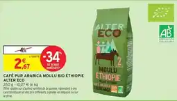 Intermarché Signal - café pur arabica moulu bio éthiopie offre