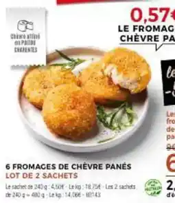 Thiriet 6 fromages de chèvre panés offre