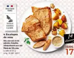 Thiriet 4 escalopes de veau offre
