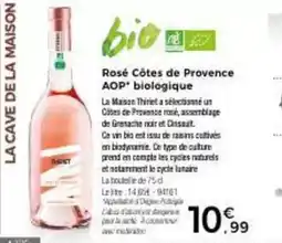 Thiriet Thiriet - rosé côtes de provence aop biologique offre