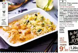Thiriet Plats cuisinés 1 part offre
