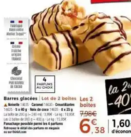Thiriet Barres glacées offre