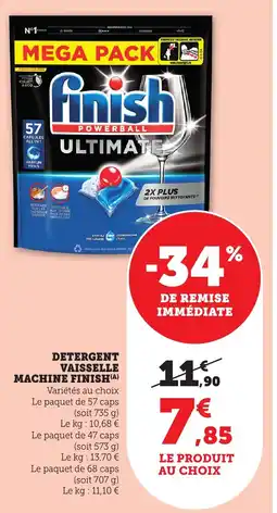 Bi1 FINISH Detergent vaisselle machine offre