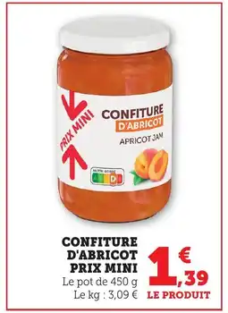 Bi1 Confiture d'abricot prix mini offre