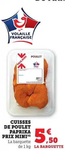 Bi1 Cuisses de poulet paprika prix mini offre