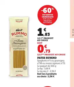 Bi1 RUMMO Pates offre