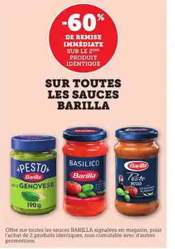 Bi1 BARILLA Sur toutes les sauces offre